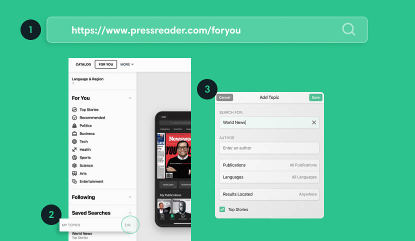 Pressreader-My-Topics-general-Set-up