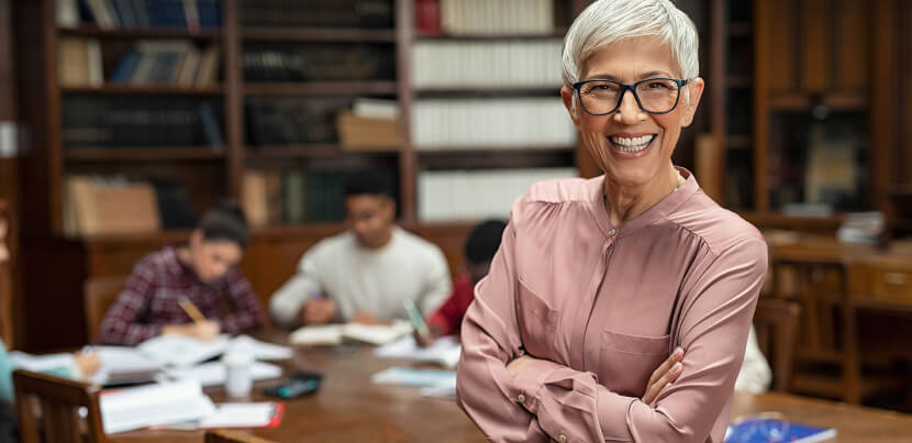 smiling-librarian-academic-library